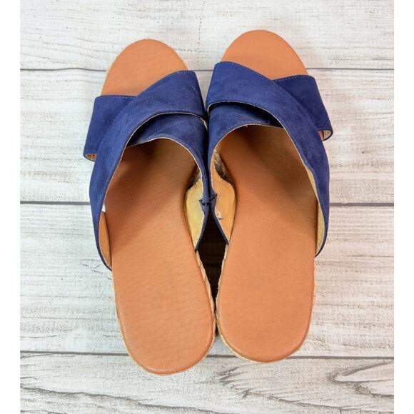 Tommy Bahama Women's Stacey Espadrille Wedge Sandal Navy Blue Size 10 - Picture 5 of 8